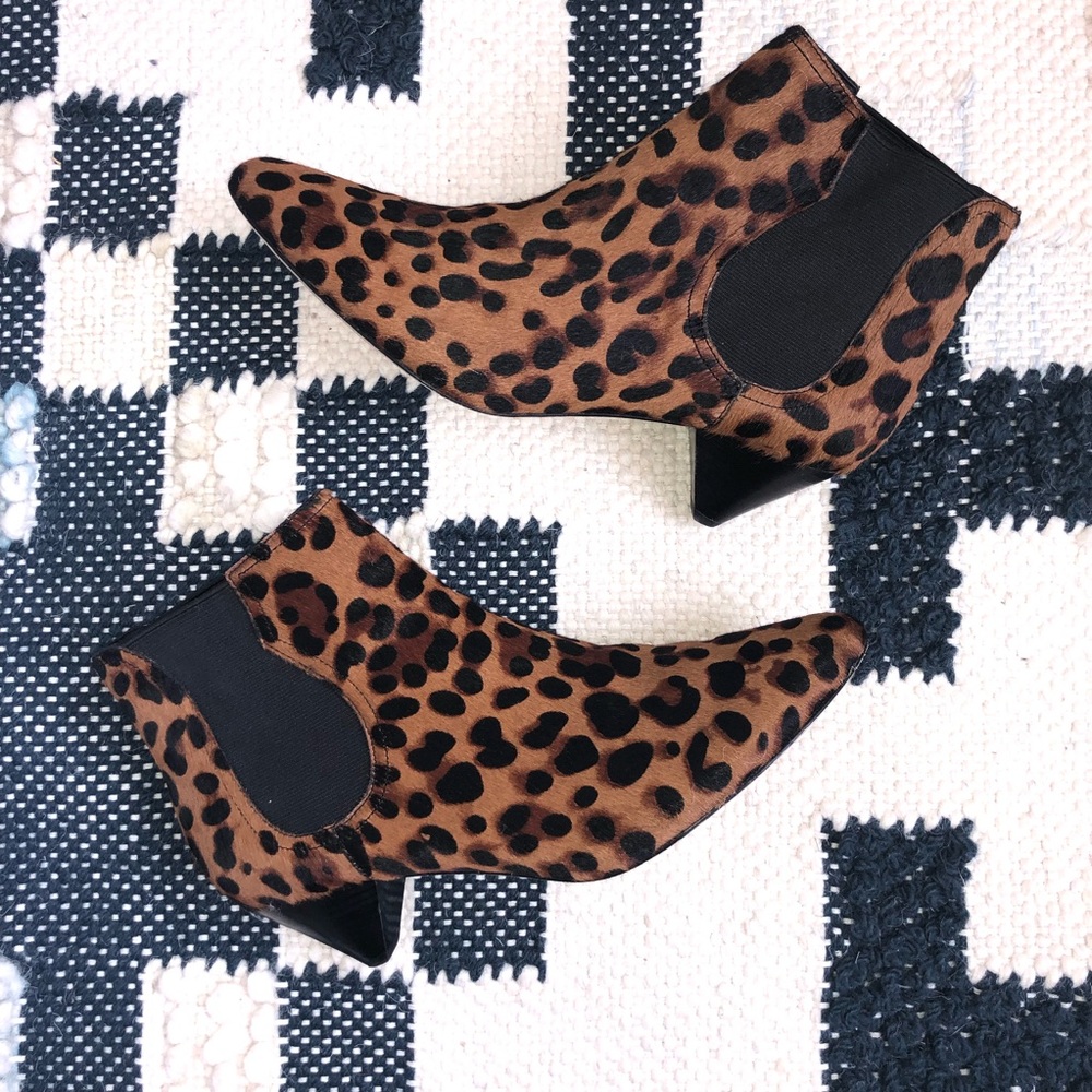 Joie Barleena Calf Hair Leopard Bootie
